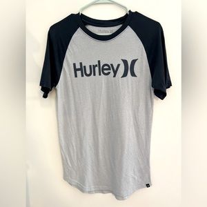 Men’s Hurley Blue/Heather white T-shirt L/XL